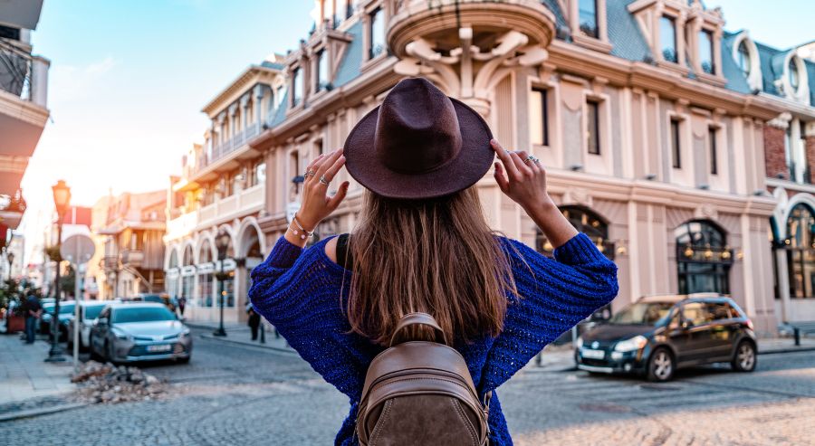 Traveller with Hat